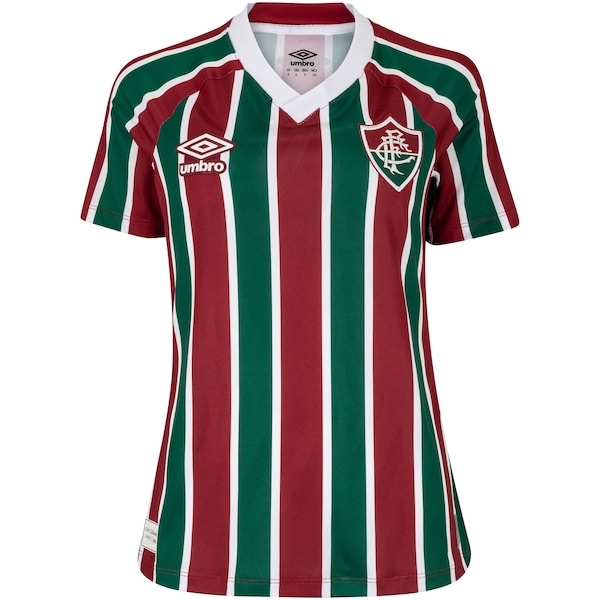 Imagem principal Camisa do Fluminense I 25 Umbro Feminina Torcedora Umbro VERDE/VINHO