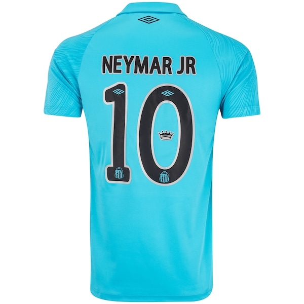Imagem principal Camisa do Santos Especial Neymar Jr Número 10 2025 Torcedor Umbro Masculina Umbro AZUL/PRETO