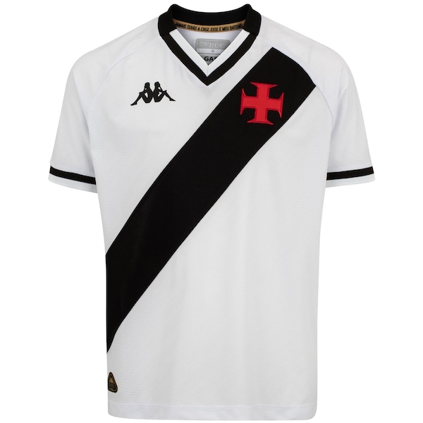 Imagem principal Camisa do Vasco da Gama II 25 Kappa Infantil Kappa BRANCO/PRETO