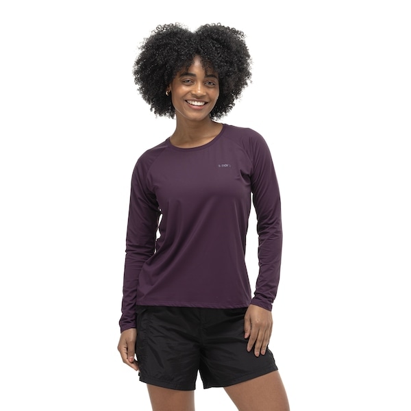 Imagem principal Camiseta Nord Manga Longa Repelente UV Feminina Nord Outdoor ROXO ESCURO