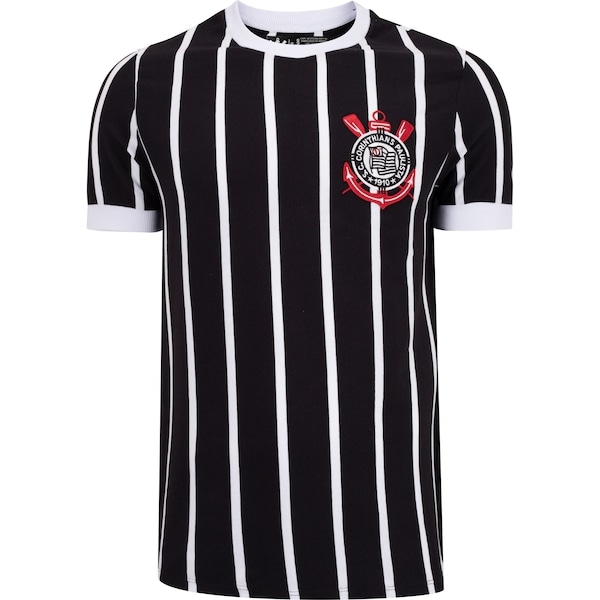 Imagem principal Camisa do Corinthians Democracia Retrô Coimbra Masculina Coimbra PRETO