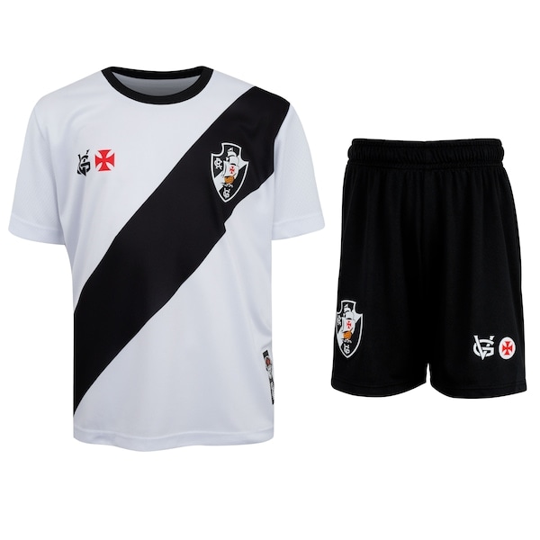 Imagem principal Kit de Uniforme do Vasco da Gama Infantil Dry Vasco BRANCO/PRETO