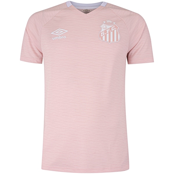 Imagem principal Camisa do Santos 25/26 Torcedor Outubro Umbro Masculina Umbro ROSA/BRANCO