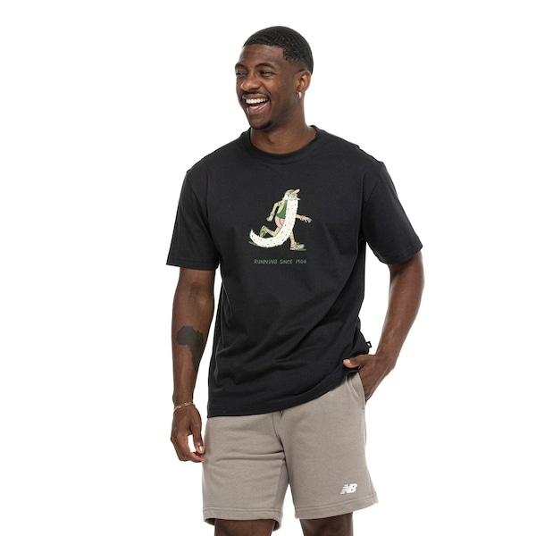 Imagem principal Camiseta New Balance Bearded Runner Masculina New Balance PRETO