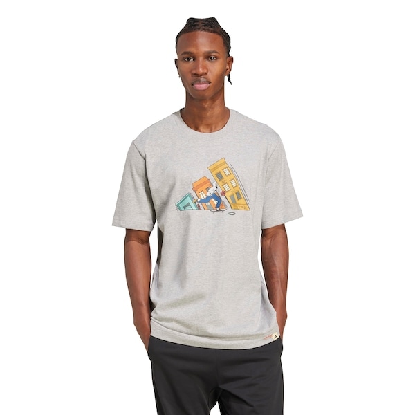 Imagem principal Camiseta adidas Doodle Hunt Skate Masculina Adidas CINZA CLARO