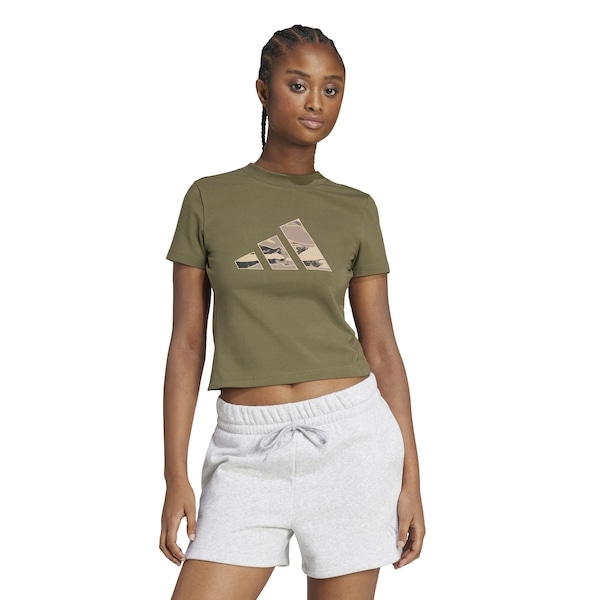 Imagem principal Camiseta adidas Camo Feminina Adidas VERDE ESCURO
