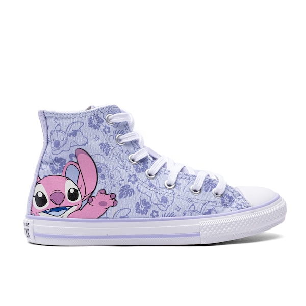 Imagem principal Tênis Juvenil Converse X Disney Stitch Chuck Taylor All Star Cano Alto Converse AZUL/ROXO CLA