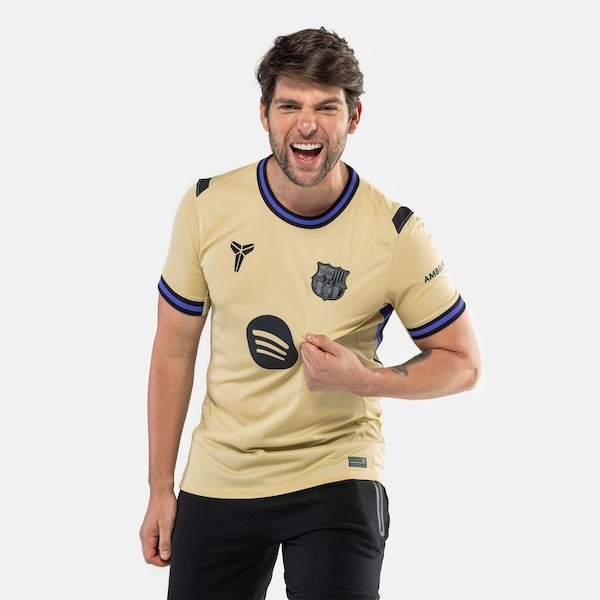 Imagem principal Camisa Barcelona II 25/26 Torcedor Pro Nike Kobe Masculina Nike BEGE