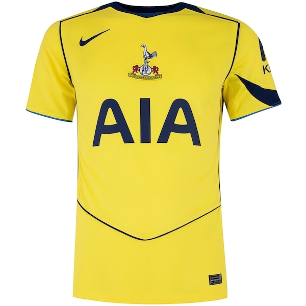 Imagem principal Camisa do Tottenham III 25/26 Torcedor Pro Nike Masculina Nike AMARELO/AZUL ESCURO
