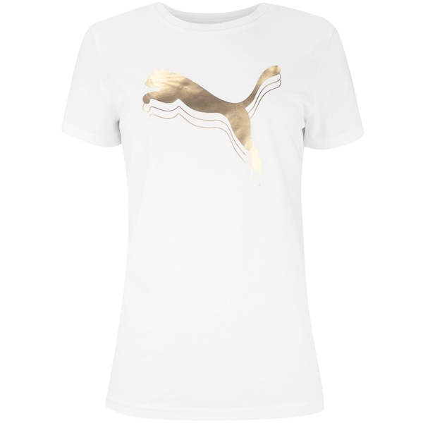 Imagem principal Camiseta PUMA Essential Metallic Feminina Puma BRANCO