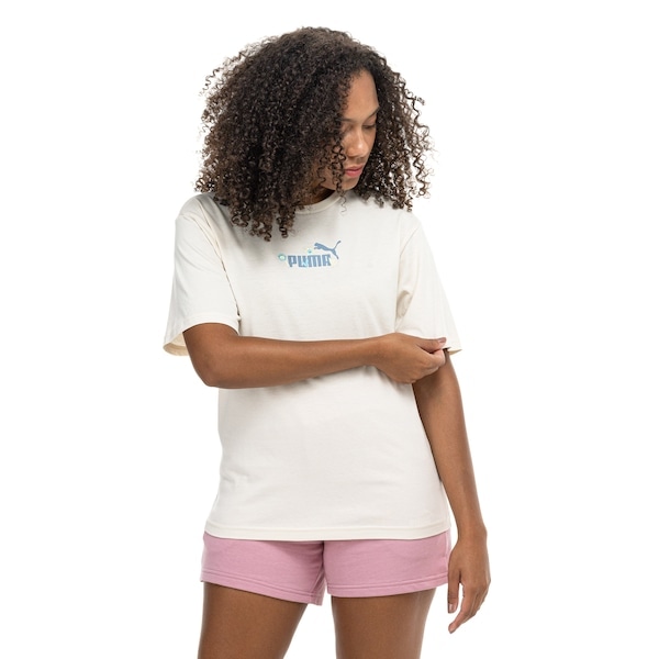 Imagem principal Camiseta PUMA Essential Nature 20 Relaxed Feminina Puma OFF WHITE
