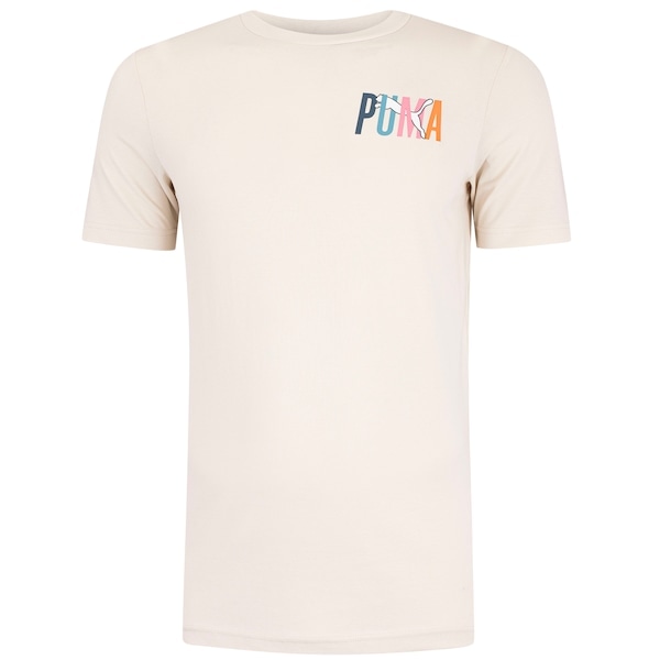 Imagem principal Camiseta Puma Essential Graphics Multicolored - Masculina Puma OFF WHITE