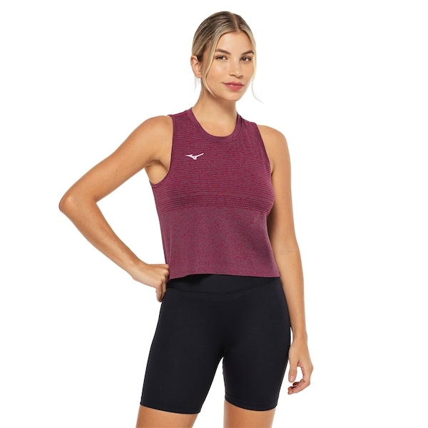 Imagem principal Camiseta Regata Mizuno Cropped Soul Fit Fresh Feminina Mizuno ROXO