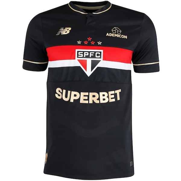Imagem principal Camisa do São Paulo III 25/26 Jogador New Balance Masculina New Balance PRETO/VERMELHO