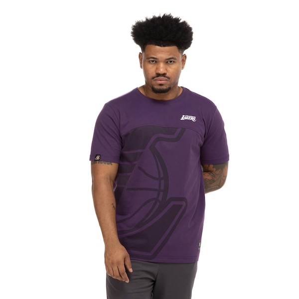 Imagem principal Camiseta Los Angeles Lakers NBA Fullface N0960 Masculina NBA ROXO ESCURO