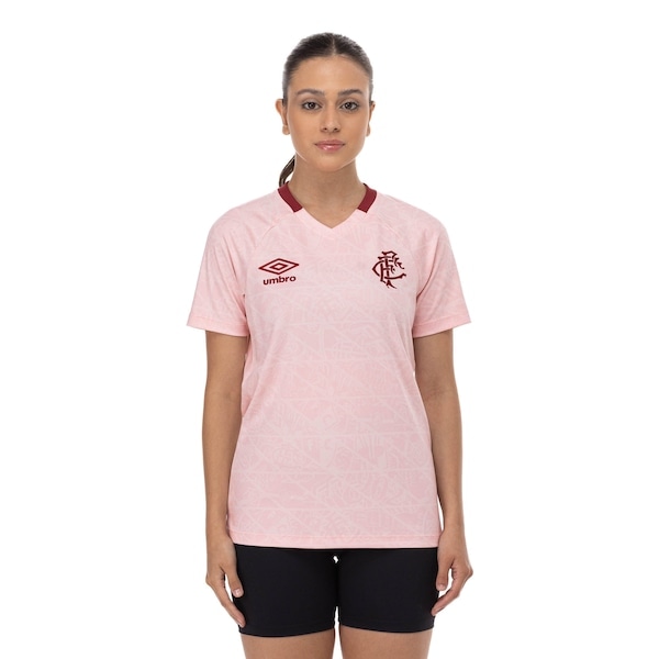 Imagem principal Camisa do Fluminense 25/26 Torcedor Outubro Umbro Feminina Umbro ROSA/VINHO