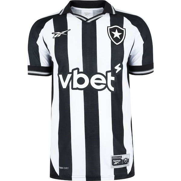 Imagem principal Camisa do Botafogo I 25/26 Torcedor Reebok Masculina Reebok BRANCO/PRETO