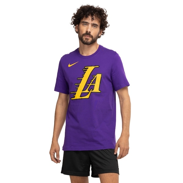 Imagem principal Camiseta Los Angeles Lakers NBA Nike Masculina Nike Preto
