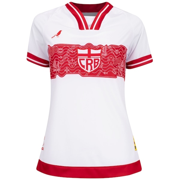 Imagem principal Camisa CRB I 25/26 Torcedor Bomache Feminino Bomache BRANCO