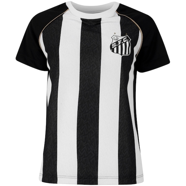 Imagem principal Camiseta do Santos Mosaico Braziline Feminina braziline PRETO