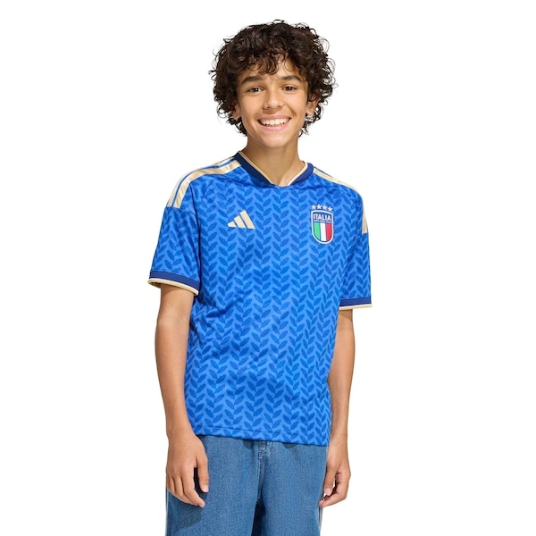 Imagem principal Camisa Seleção da Itália I 26/27 Torcedor adidas Infantil Adidas AZUL