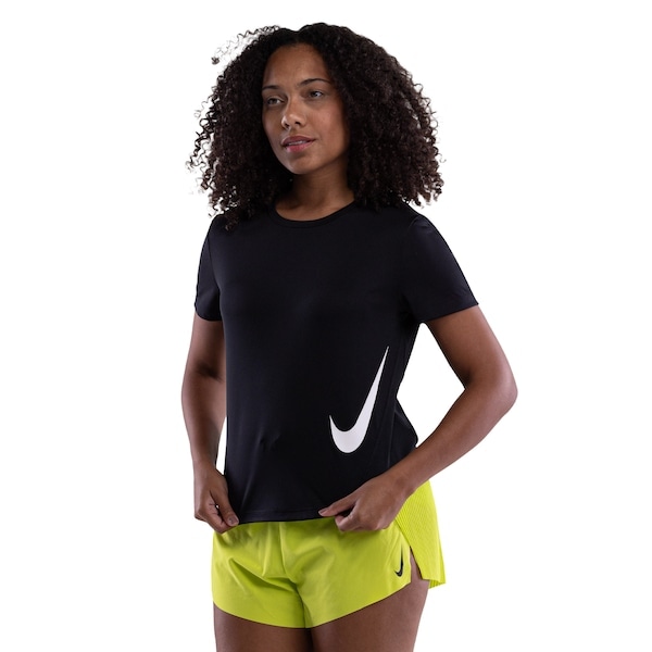 Imagem principal Camiseta Nike Dri-FIT Swoosh Feminina Nike PRETO
