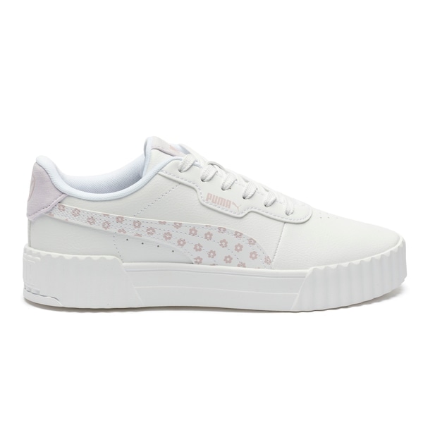 Imagem principal Tênis Juvenil Puma Carina 3.0 Beach Florals Puma BRANCO/ROSA