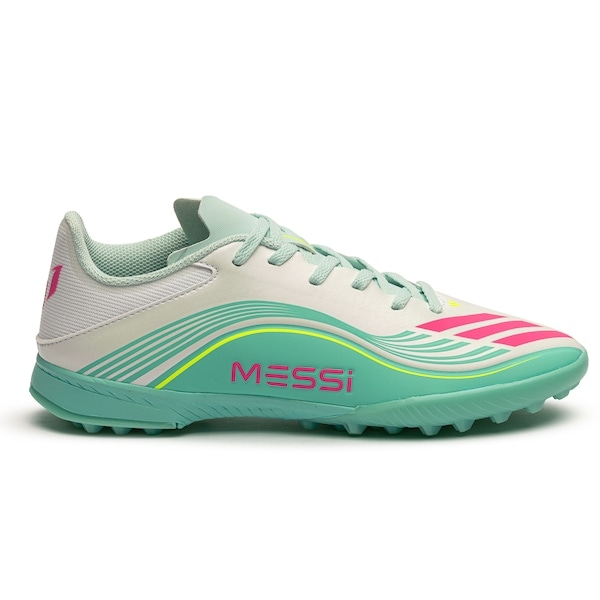 Imagem principal Chuteira Society Júnior adidas F50 Messi League Adidas BRANCO/AZUL CLA