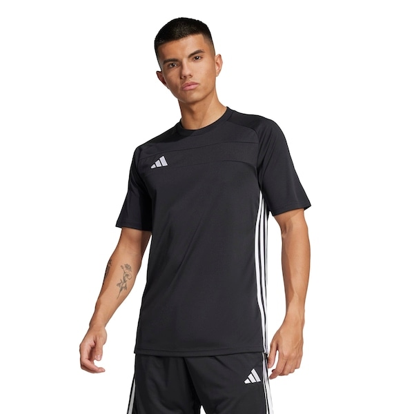 Imagem principal Camisa Tiro Essentials Masculina Adidas PRETO/BRANCO