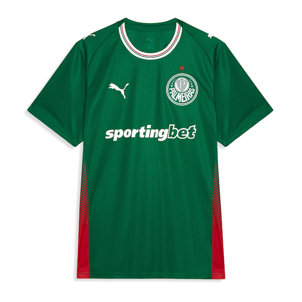 Imagem principal Camisa do Palmeiras I 26/27 Torcedor Puma Masculina Puma VERDE/BRANCO