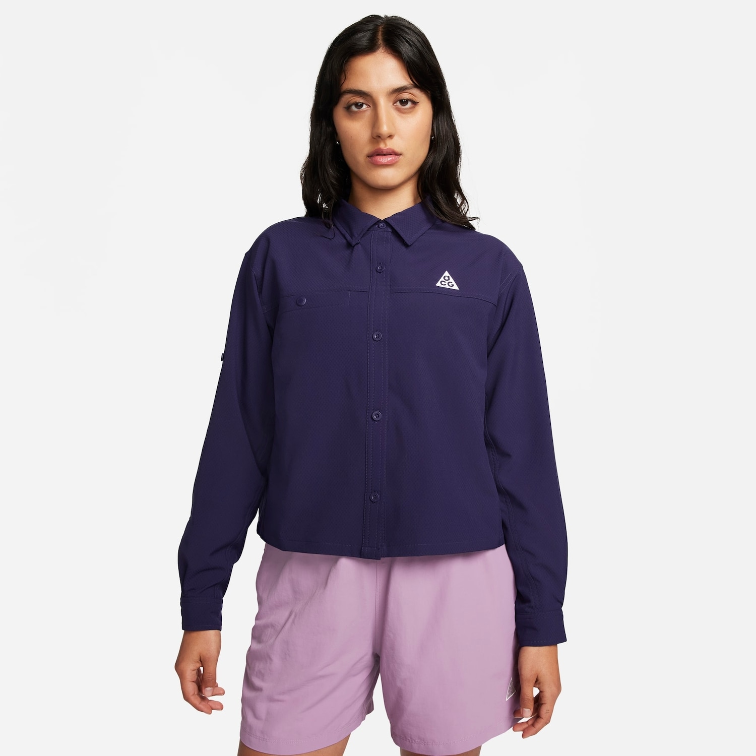 Imagem principal Camisa Nike ACG Trail Dri-FIT UV Feminina Nike Sportswear Roxo