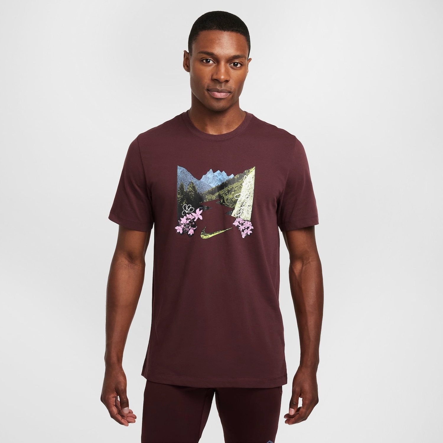 Imagem principal Camiseta Nike Dri-FIT Trail Energy Masculina Nike Vinho