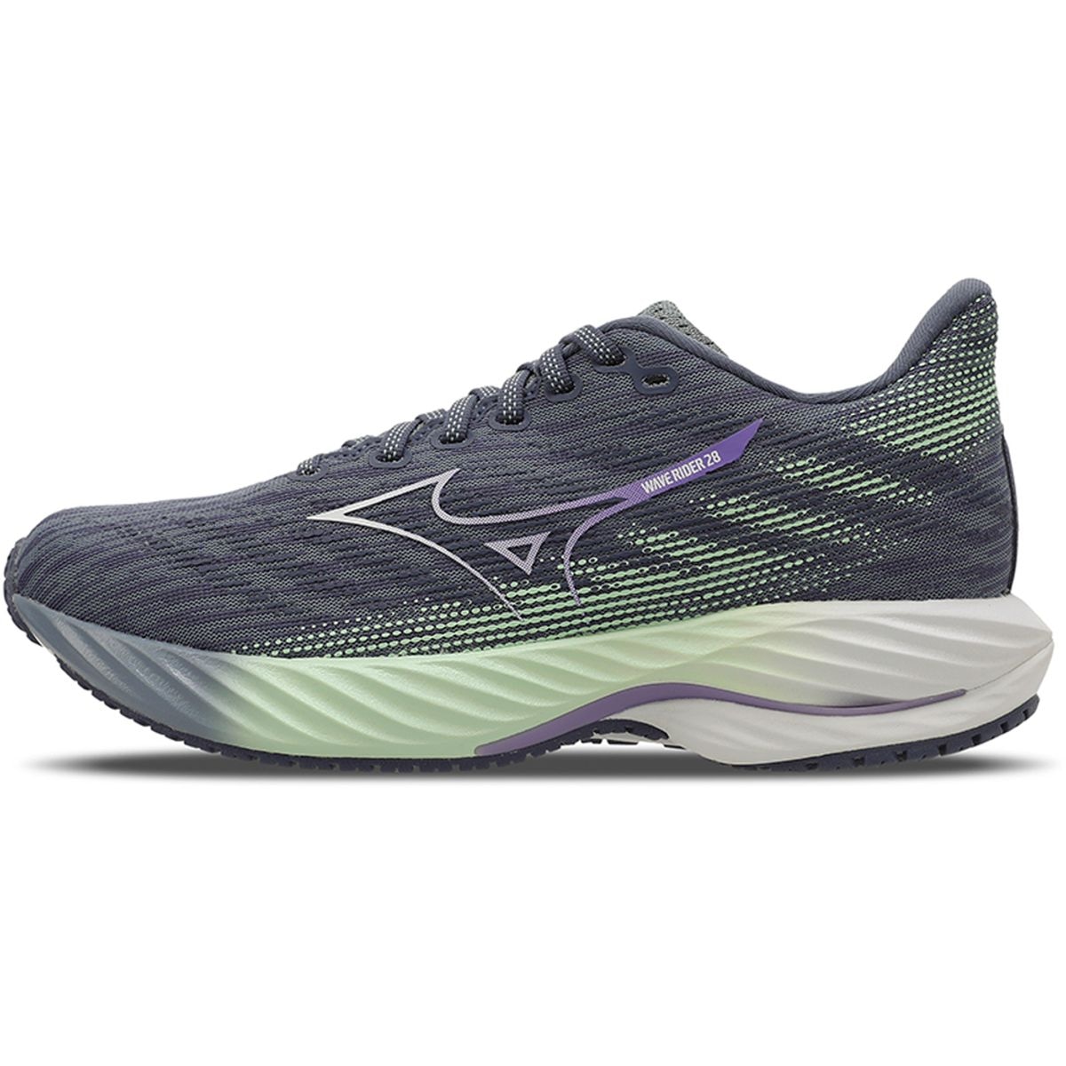 Imagem principal Tênis de Corrida Feminino Mizuno Wave Rider 28 Cinza Mizuno