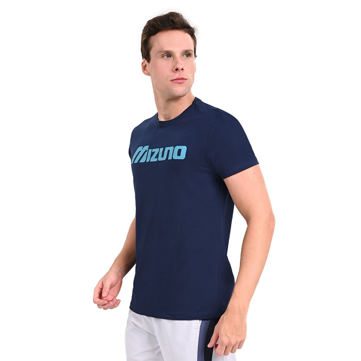 Imagem principal Camiseta Casual Masculina Mizuno Big Logo Azul Mizuno