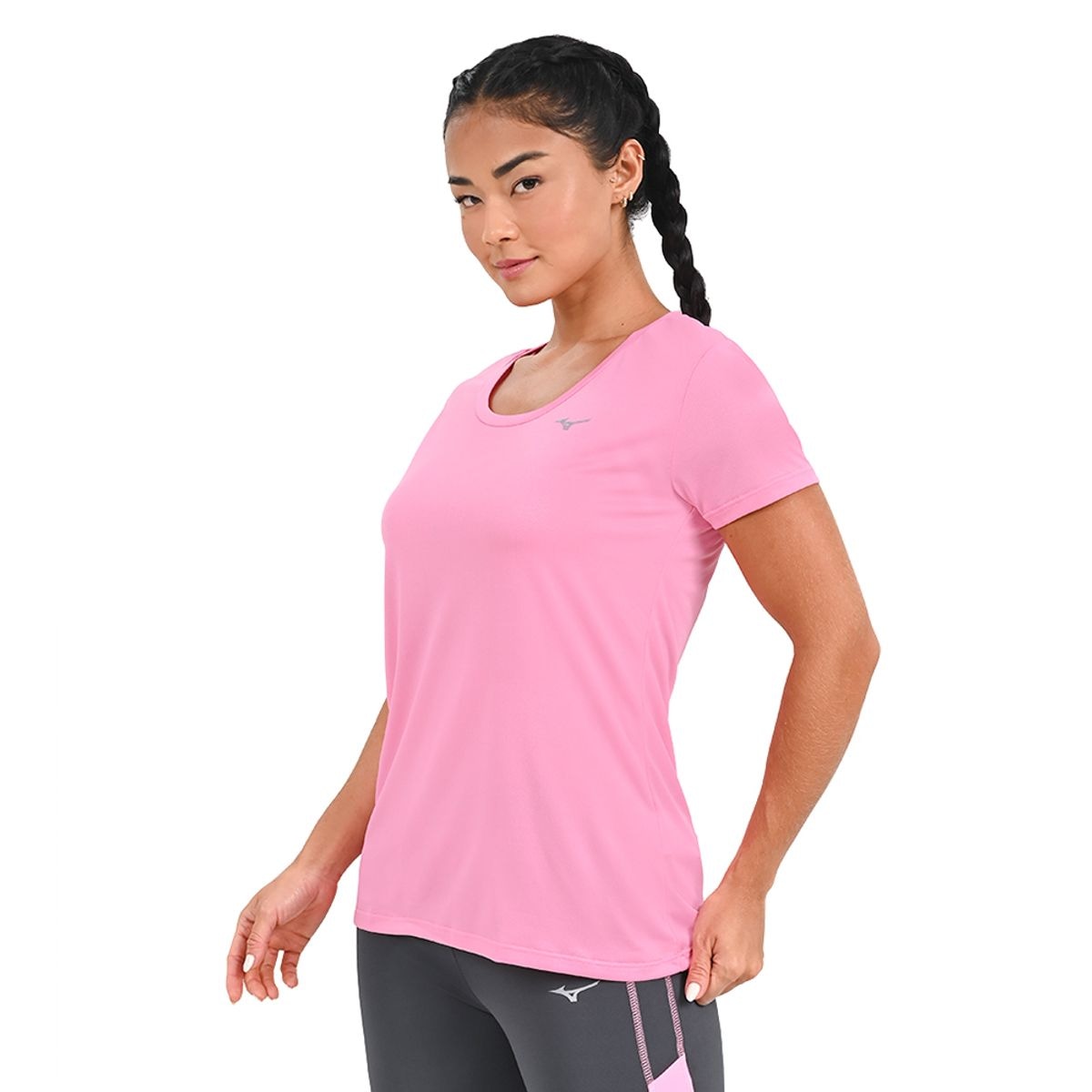 Imagem principal Camiseta de Corrida Feminina Mizuno Nirvana Rosa Mizuno
