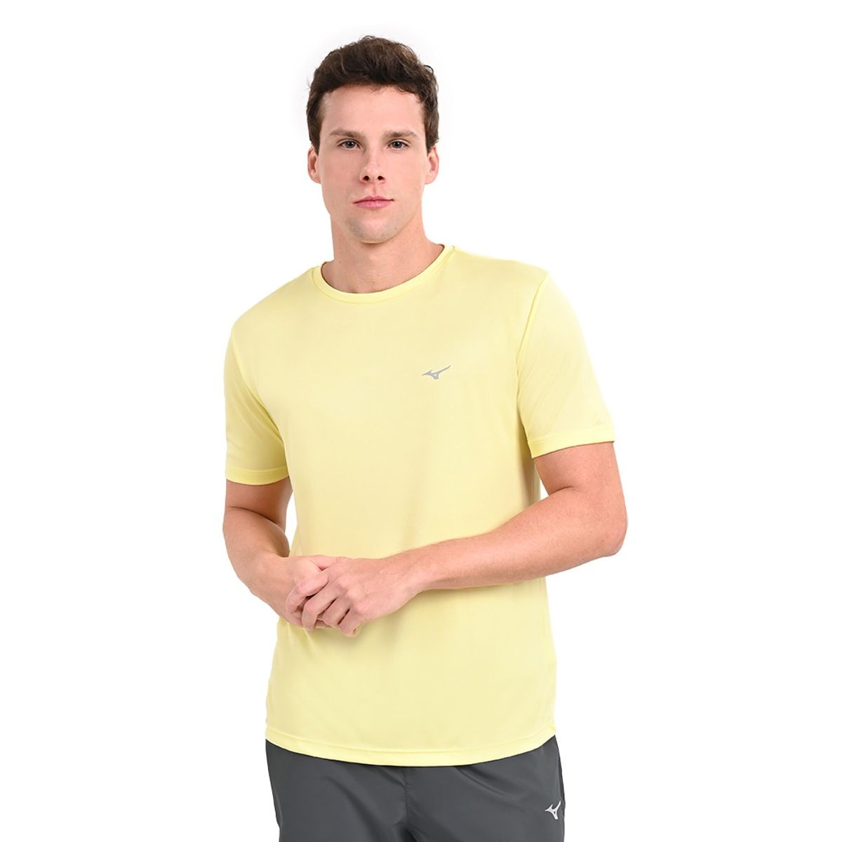 Imagem principal Camiseta de Treino Masculina Mizuno Run Spark 2 Amarelo Mizuno