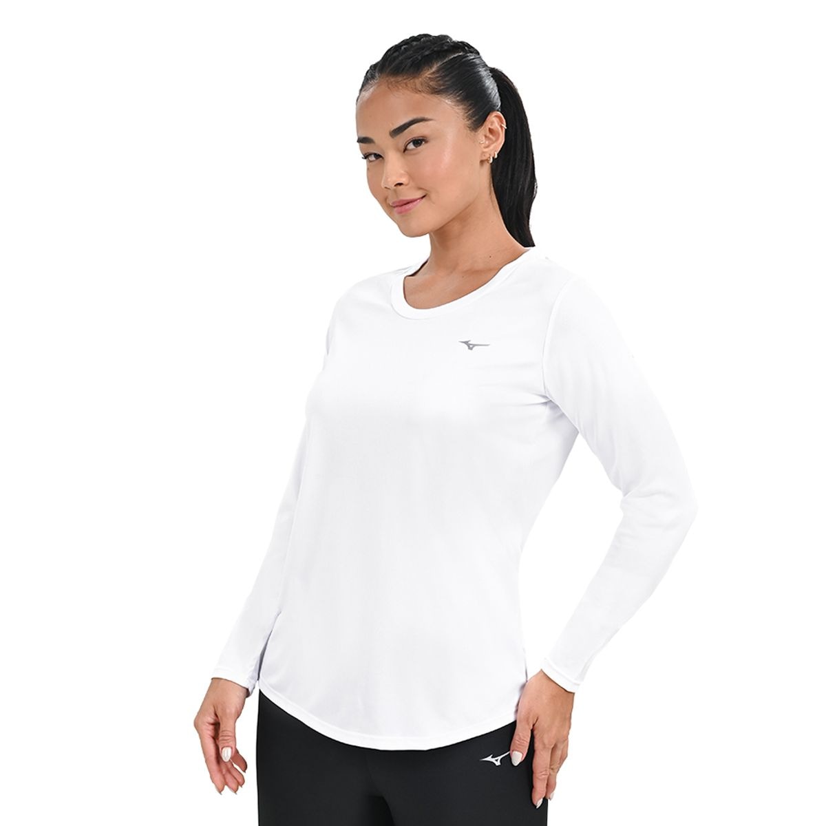 Imagem principal Camiseta de Treino Mizuno Energy Feminina Branco Mizuno