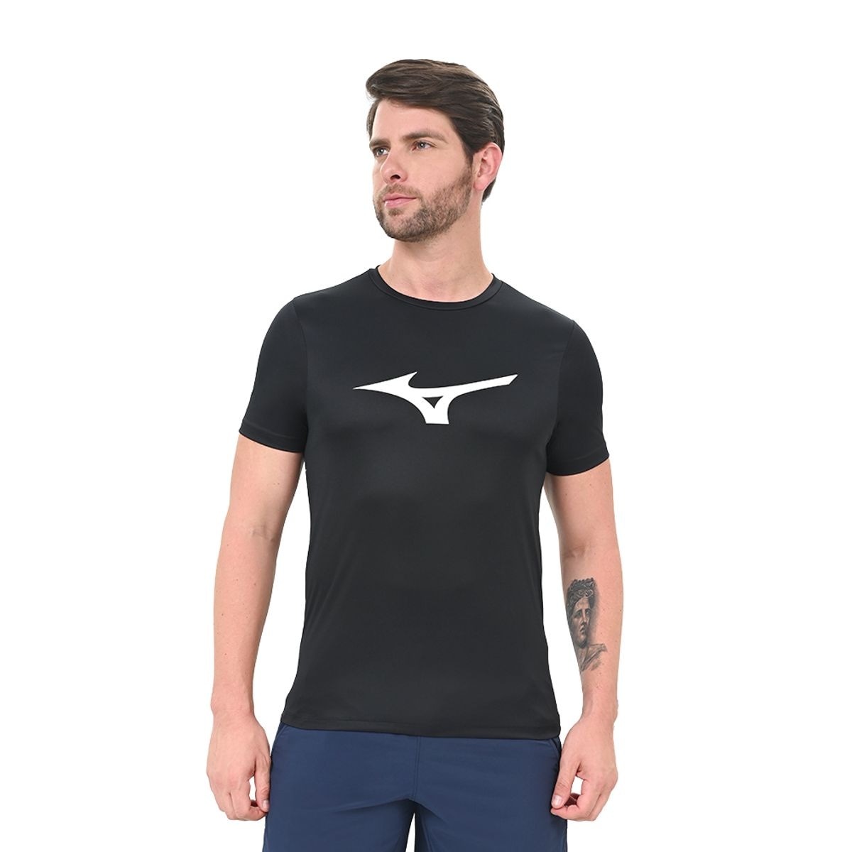 Imagem principal Camiseta de Treino Masculina Mizuno Spark Preto Mizuno