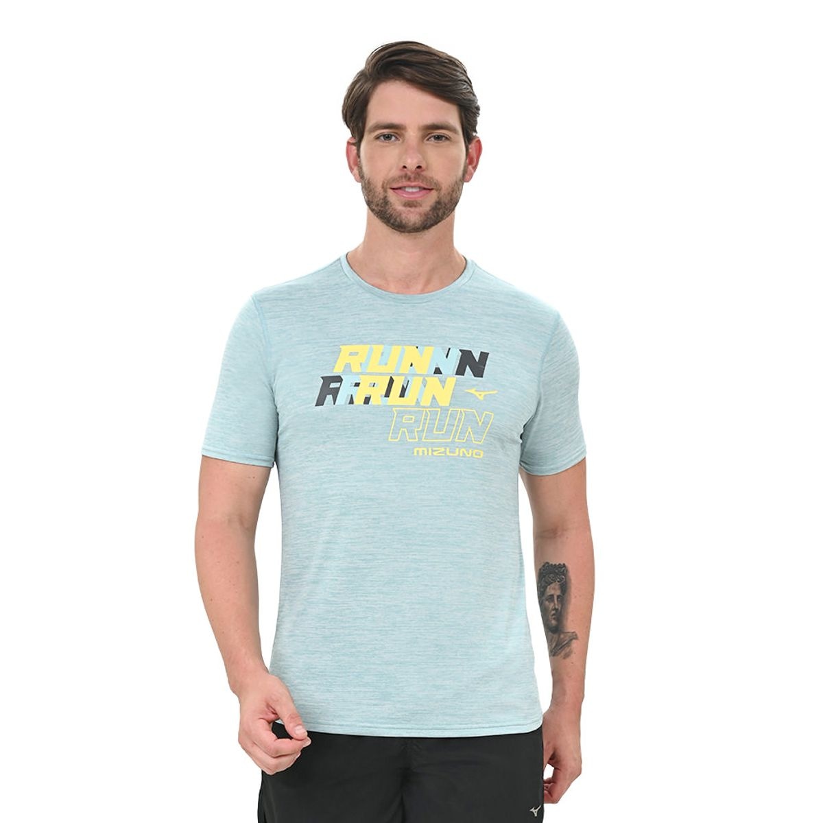 Imagem principal Camiseta de Corrida Masculina Mizuno Core Azul Mizuno