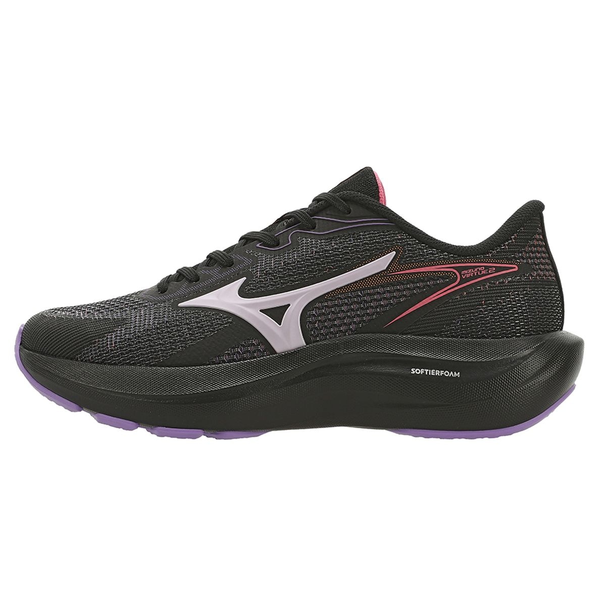 Imagem principal Tênis de Corrida Mizuno Virtue 2 Feminino Preto Mizuno
