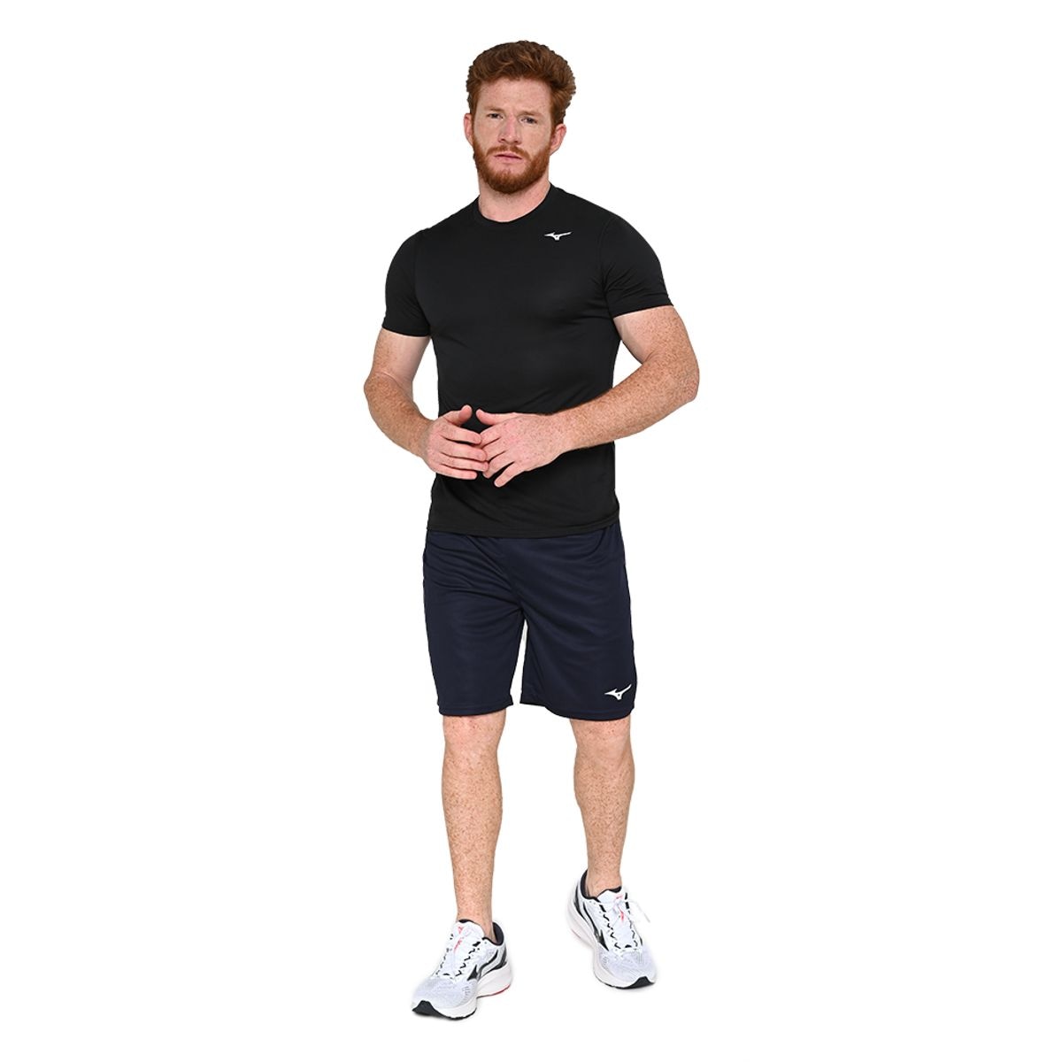 Imagem principal Camiseta de Corrida Masculina Mizuno Impulse Core Preto Mizuno