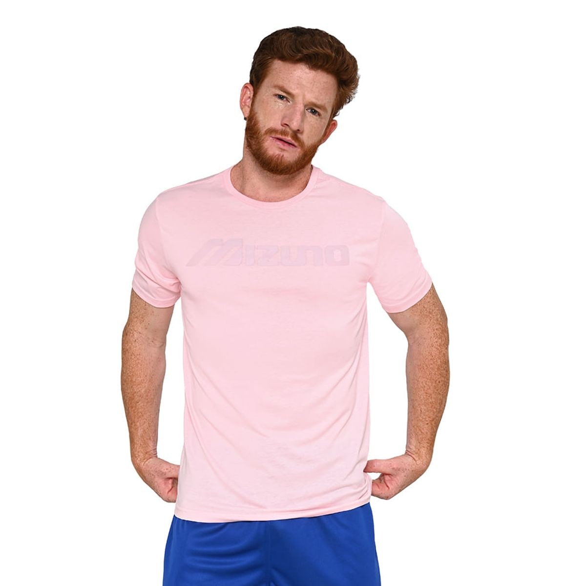 Imagem principal Camiseta Mizuno Big Logo Masculina Rosa Mizuno