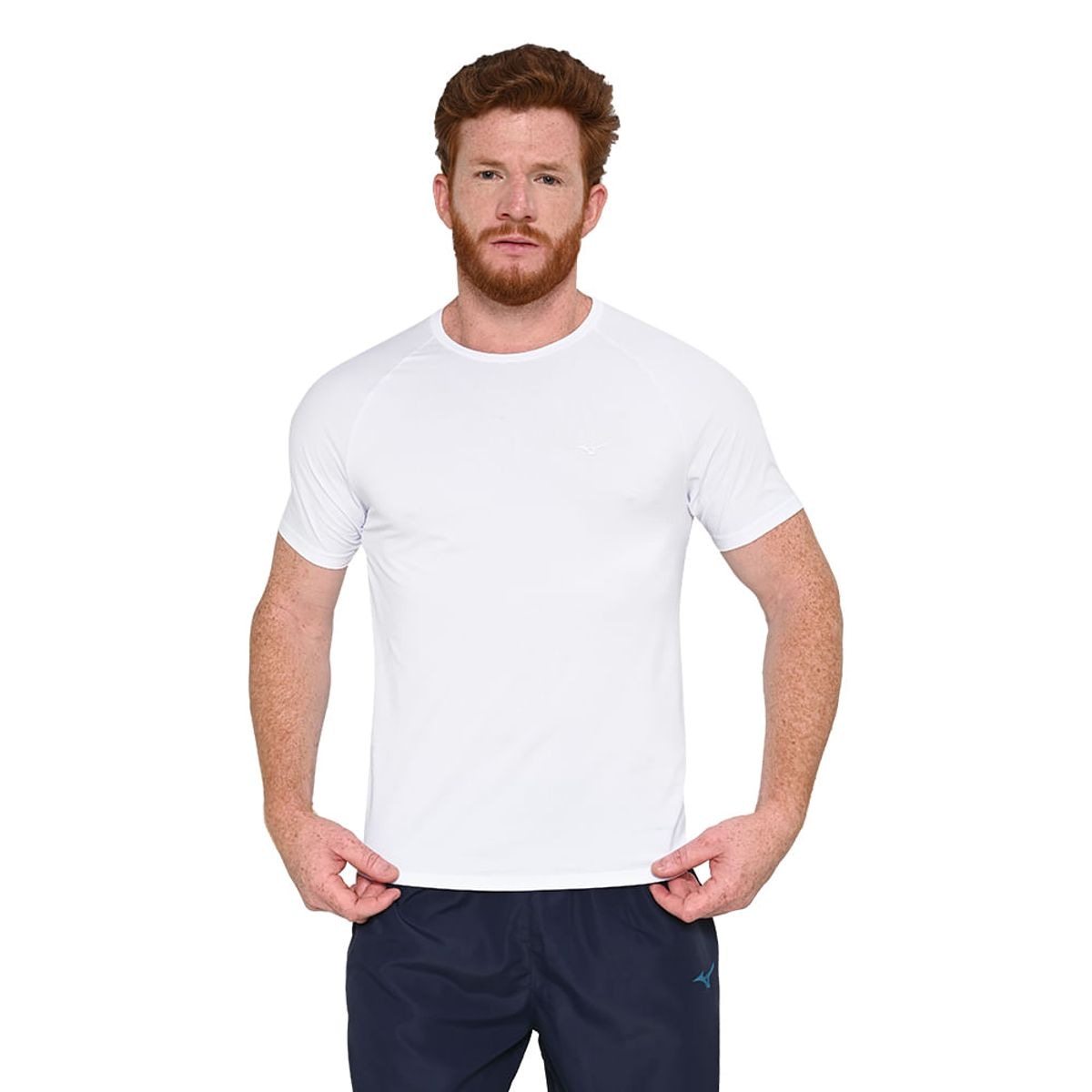 Imagem principal Camiseta de Corrida Masculina Mizuno Pro Uv Branco Mizuno