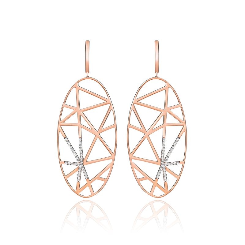 Imagem principal Brinco em Ouro Rosé com Diamante Monte Carlo