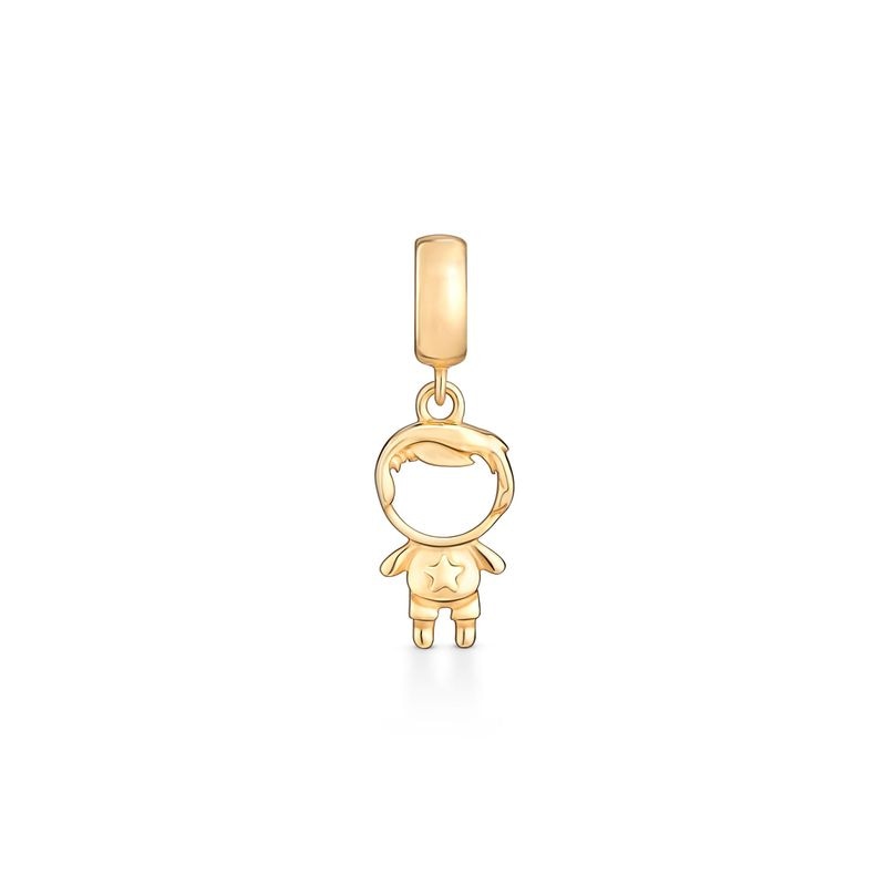 Imagem principal Charm Menino em Prata 925 com Banho de Ouro Amarelo 18k Jolie by Monte Carlo