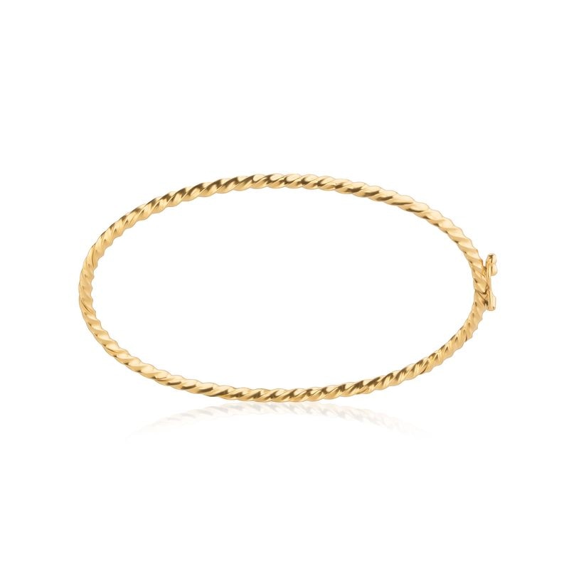 Imagem principal Pulseira Rígida Torcida em Ouro Amarelo 18k Monte Carlo