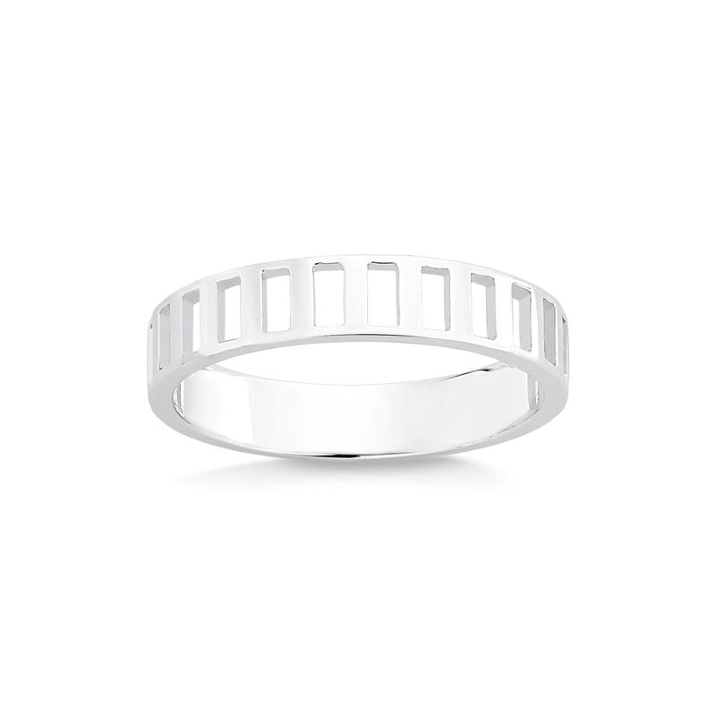 Imagem principal Anel Masculino Trilhos em Prata 925 Monte Carlo