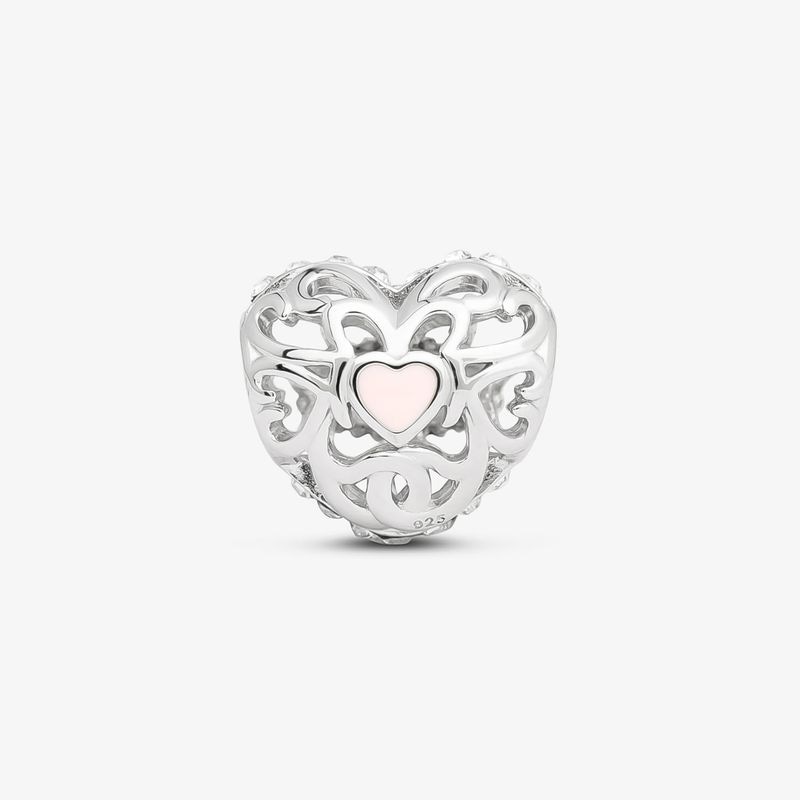 Imagem principal Charm Coração Vazado em Prata 925 Jolie by Monte Carlo