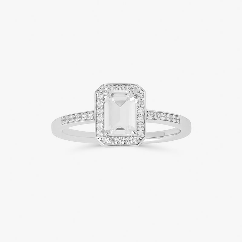 Imagem principal Anel com Quartzo e Safira em Prata 925 Monte Carlo