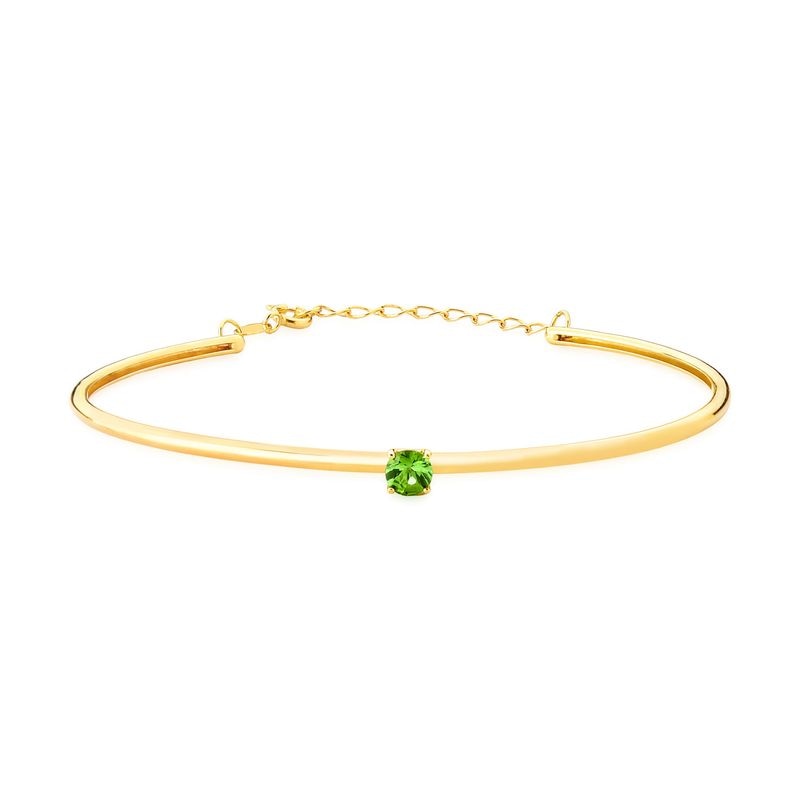 Imagem principal Pulseira Rígida com Turmalina Verde em Ouro Amarelo 18k - 17 cm Monte Carlo